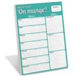 magnetic notepad meal week shopping fridge notebook notebook sheet page magnet meal menu