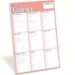 Magnetic fridge notepad Shopping website and menus Shopping list for the whole week Shopping list to plan meals and do the shopping Weekly menus