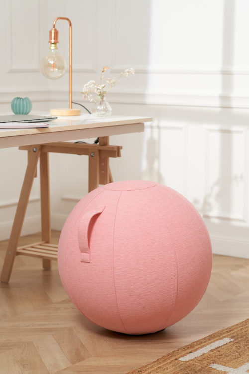 WHIBALL rose / pink de whinat siege ballon swiss ball bureau vluv bloon ballon chaise balle tabouret fauteuil dos santé jeu bienêtre