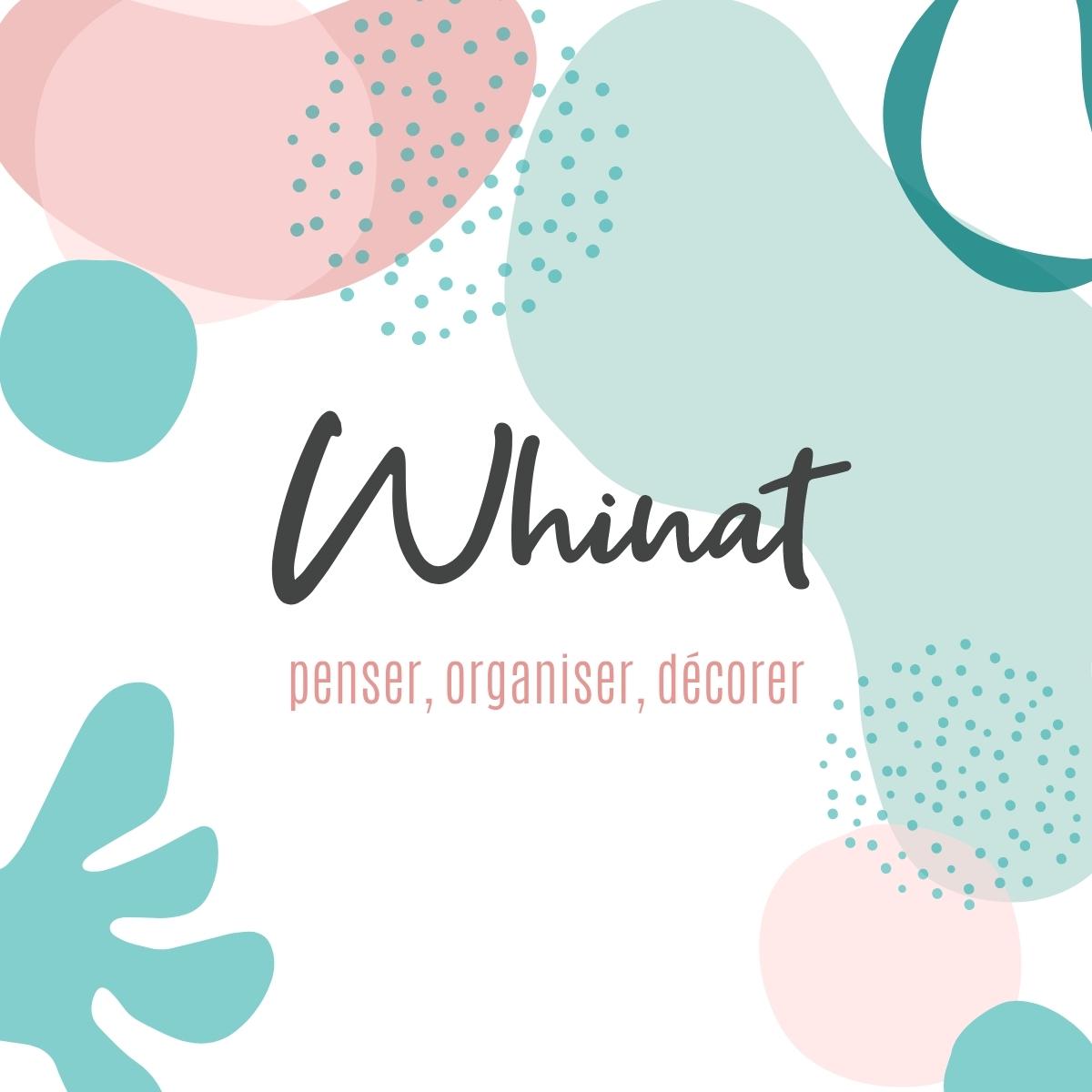 logo whinat penser organiser decorer ambiance web news letter information client