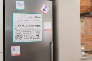rules of life for children with attention disorder hyperactivity on the fridge kitchen reminder